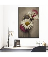 Vintage Daisies Painting Framed Mural 12&#39; X 18&#39; Home Decor Wall Art Pain... - £36.12 GBP