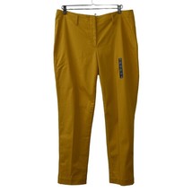 Lands End Original Chino Slim Ankle Pants Dijon Gold Fit 2 Size 14 - £22.78 GBP