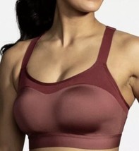 New Brooks Dare Racerback Run Sports Bra Terracotta Size 32DD - $32.51