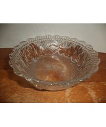 KIG Swirl Pattern Embossed Flowers, Scalloped Rim Bowl - $372.00 MXN