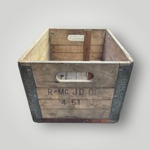 Sealtest Milk Bottle Wood Wooden Box Crate April 1951 R-Mc JD Co - £61.17 GBP