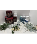 Wedding supplies lot used, Tea Lights, Flowers, Ribbon and Glass stones - €25,21 EUR