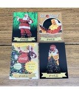 Coca Cola Coke Collect A Card Series 3 Santa S Foil Stamp Lot Of 4 CV JD - £14.01 GBP