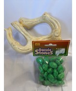 Aquarium Ornament Driftwood Branch Log Tan Made in USA Ceramic Dazzle St... - $33.70 CAD