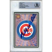 Billy Williams Chicago Cubs Auto Pacific Prism Logo Card BAS Autograph Slab HOF - £55.05 GBP