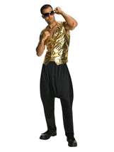 Old School Mens Halloween MC Hammer Vest Gold (ONE SIZE) - £48.21 GBP