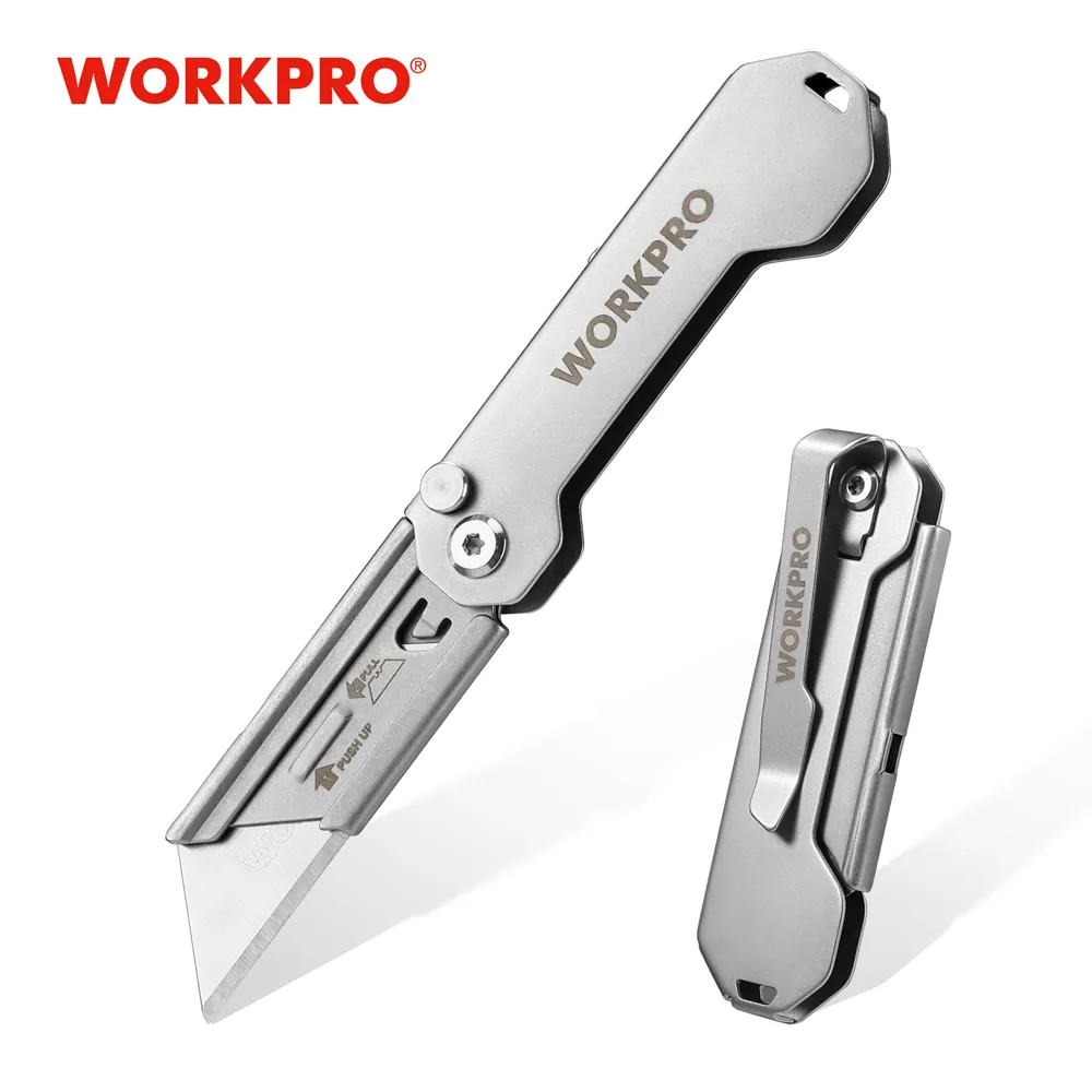 WORKPRO Folding Utility  Stainless Steel Quick Realse Pocket  with Belt Clip Sha - $226.45