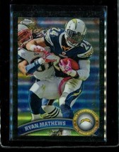 2011 Topps Chrome Rookie Refractor Football Card #103 Ryan Mathews Chargers Le - £3.90 GBP