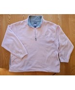 Vintage Big Dogs Polar Dogs Womens Fleece Pull Over Quarter Zip  Pink 2X... - $39.85
