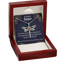 Express Your Love Gifts to My Sister You are Seriously The Best Dragonfly Neckla - £35.52 GBP