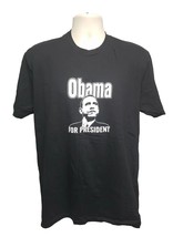 Barack Obama for President Let it Resound Loud as Sea Adult Large Black TShirt - £11.87 GBP