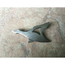 MODERNIST DESIGNER&#39;S 925 STERLING SILVER GOOSE IN FLIGHT BROOCH PIN SKY - $32.18