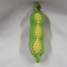 Vintage Knit Crochet Baby Gap Vegetables Rattle Toy Peas in a Pod - £15.81 GBP