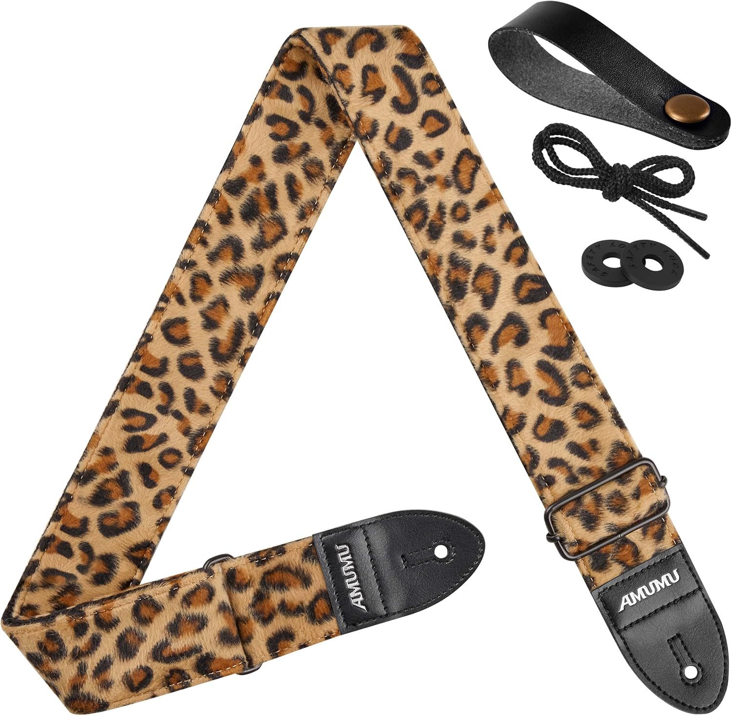 Bass, Electric, And Acoustic Guitar Accessories With Amumu Flocking Leopard - $33.92