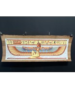 Winged Isis Papyrus, Goddess Isis Kneeling with Her Wings Extended in A ... - $159.00