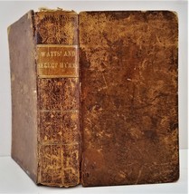 1860 Antique Rev Isaac Watts Bible Psalms Hymns &amp; Spiritual Songs Leather - £175.24 GBP