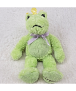 Wendy Bellissimo Frog Prince Sir Leapsalot Plush 8&quot; Green Crown Dream LE... - $7.18