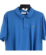 Lacoste Polo Blue Two Button Short Sleeve Shirt Mens Extra Large XL - £20.67 GBP