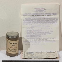 Vintage Staat Von Pennsylvania Wasser Test Sammlung Schlauch Behälter Mailer g25 - £24.98 GBP