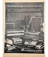 AUTOMATIC RADIO The Entertainers Radio Stereo-Tape Deck - 1968 Print Ad - $292.58 MXN