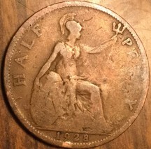1928 Uk Gb Great Britain Half Penny Coin - £1.43 GBP