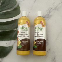 Alba Botanica More Moisture Conditioner New Lot of 2 Coconut Milk Dry Hair - $21.77