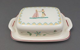 Villeroy &amp; Boch Germany American Sampler First Impressions 1981 Butter Dish - £79.74 GBP