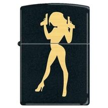 Zippo Lighter - Big Guns Black Matte - 851956 - $31.16