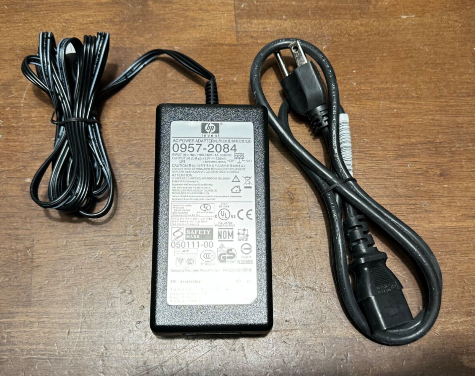 HP 0957-2084 Power Supply Cord AC Adapter Deskjet Photosmart Printer NOS - $10.00