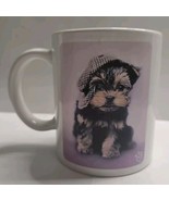 Rachael Hale Yorkie Puppy Dog Newsboy Hat Coffee Cup 2008 Yorkshire Terrier - £3.83 GBP