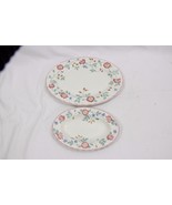 Churchill Briar Rose Staffordshire Oval Platters  12-1/2&quot; and 8-1/2&quot;  Se... - $29.57 CAD