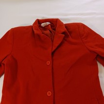 Harve Benard Sport Women’s Orange Wool/Cashmere Blend Jacket Coat Size 6 image 6