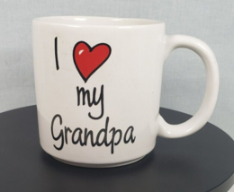 Russ Berrie &amp; Co. Ceramic Coffee Mug I Heart My Grandpa Made in Phillipp... - £15.50 GBP