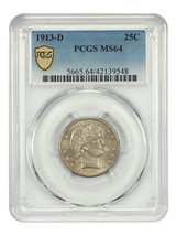 1913-D 25C PCGS MS64 - $814.80