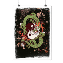 Dragon Yin Yang Art China Beast Matte/Glossy Poster A0 A1 A2 A3 A4 | Wellcoda - £6.38 GBP+