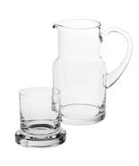 8 Mouth Blown Glass 2 Pc Bedside Or Desktop Carafe Set  24 Oz - $4,741.78 MXN