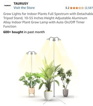 Grow Lights for Indoor Plants Full Spectrum with 10-55 Inches,  - $708.34 MXN