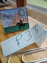 State pins South Dakota SD Metal Hat tac push on Pin pins - $5.99