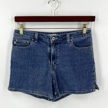 Tommy Hilfiger Jean Shorts Size 6 Blue Denim Y2K 2000&#39;s Womens - £19.46 GBP