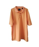 Caribbean Joe Island Supply Co. Men&#39;s Orange Ribbed Polo - $14.50