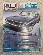 AUTO WORLD 1971 Dodge Dart Swinger 340 Special Gunmetal Vintage Muscle New 2022 - £9.34 GBP