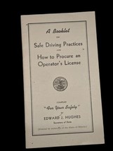 Booklet On Safe Driving &amp; How To Procure A Drivers License In Illinois 1938 - £7.77 GBP