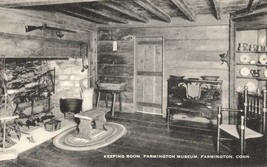 Keeping Room Museum Interior FARMINGTON Connecticut  Postcard  RPPC - $4.23