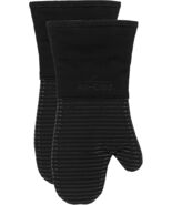 All-Clad Silicone Oven Mitts Set Of 2 Black New - $32.95