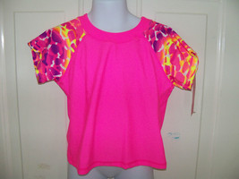 Xhilaration Hot Pink Swim Shirt Size 6/6X Girl&#39;s NEW - £11.48 GBP