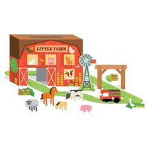 Petit Collage Little Farm Wind Up and Go Play Set - £22.38 GBP