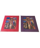 Georges Roualt “Crucifixion” Portal Publications Matte Frame Print Set Of 2 - £55.00 GBP