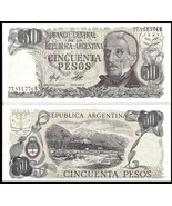 10 notes Argentina P301a 50 Peso, General San Martin/Termes de Reyes rap... - $9.00