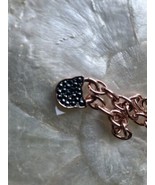 Karl Lagerfeld Rose-gold tone charm bracelet New With Tag - $28.71