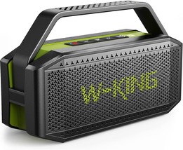 Bluetooth Speaker, W-KING 60W Loud Portable Bluetooth Speaker IPX6 Waterproof, - £91.24 GBP